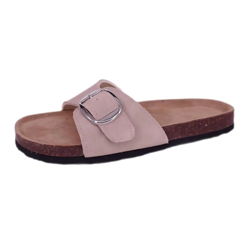 Strap Búcla na mBan Fíor-Suede Sandals Cork